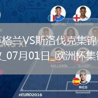 07月01日欧洲杯1/8决赛英格兰vs斯洛伐克精彩片段